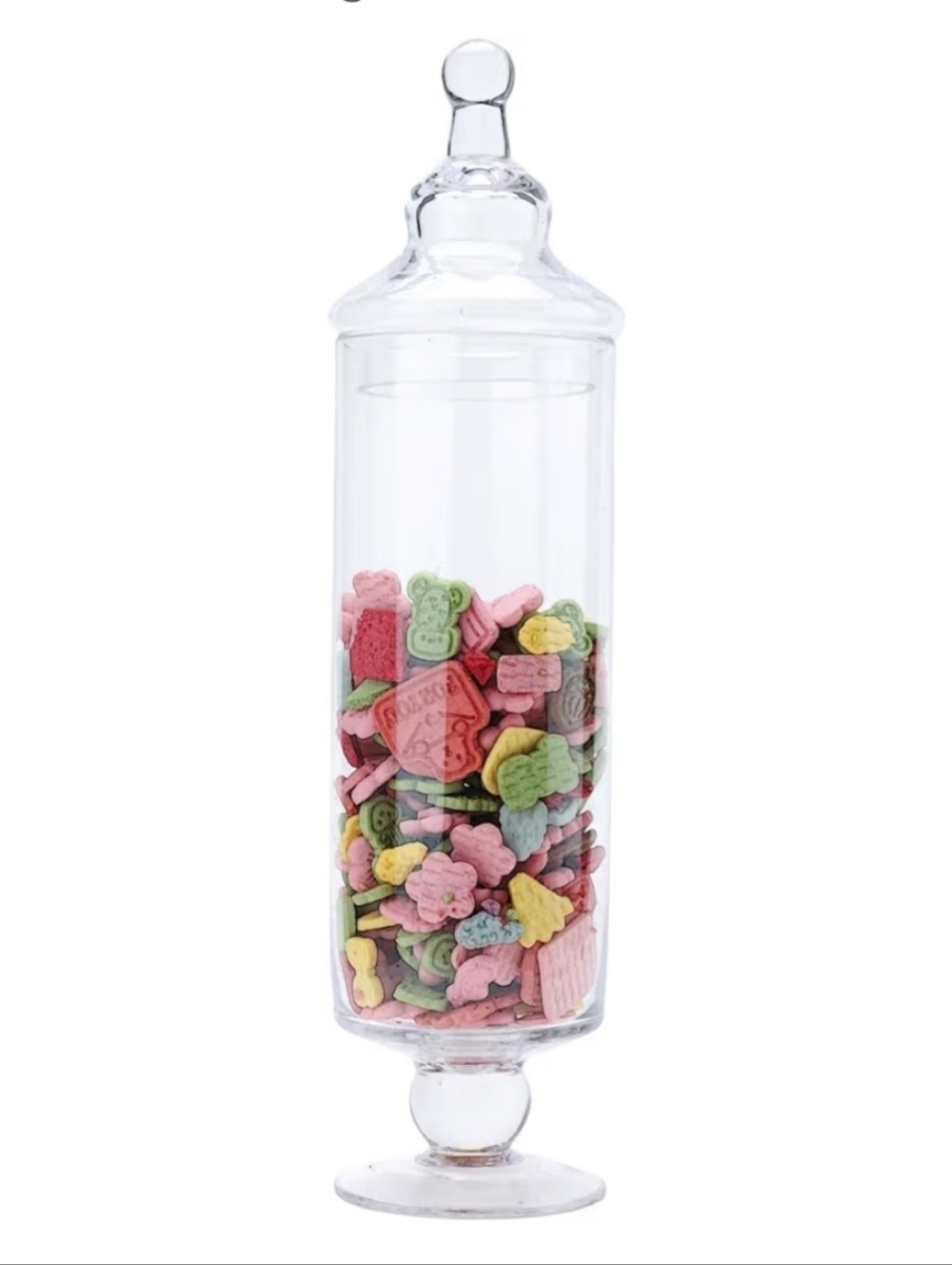 Diamond Star Clear Glass Apothecary Jar